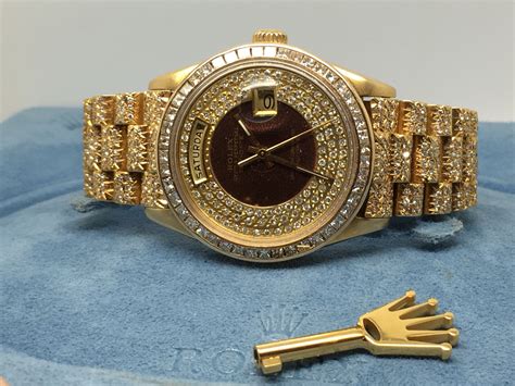 rolex encrusted diamond watch